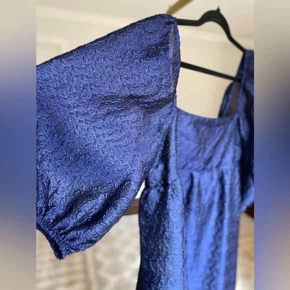 NWT Anthropologie Romantic Dress Puff Sleeve Cottagecore Wedding Date Spring - Picture 4 of 9